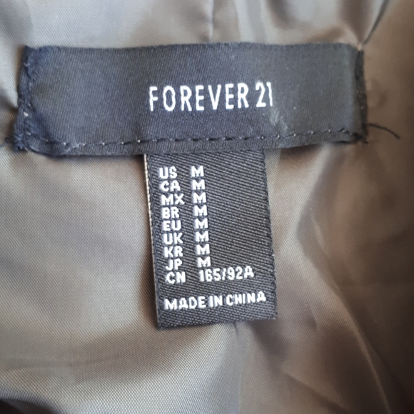 Army green FAUX leather jacket - Picture 6 of 9